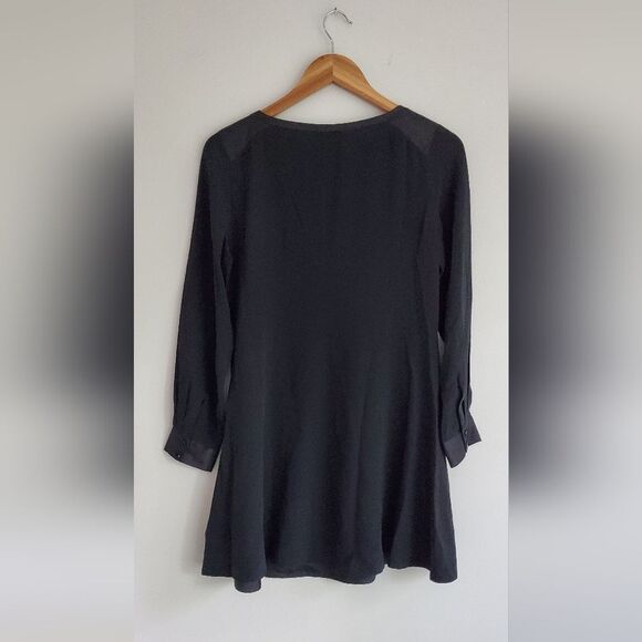 Eileen Fisher Petite Black Long Sleeve Tunic Dress Size PS - Picture 7 of 8